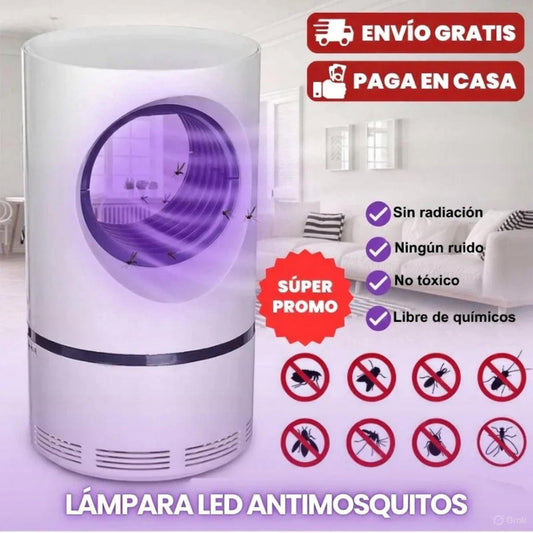 InsectoZero™ – Lámpara UV Silenciosa AntiMosquitos.