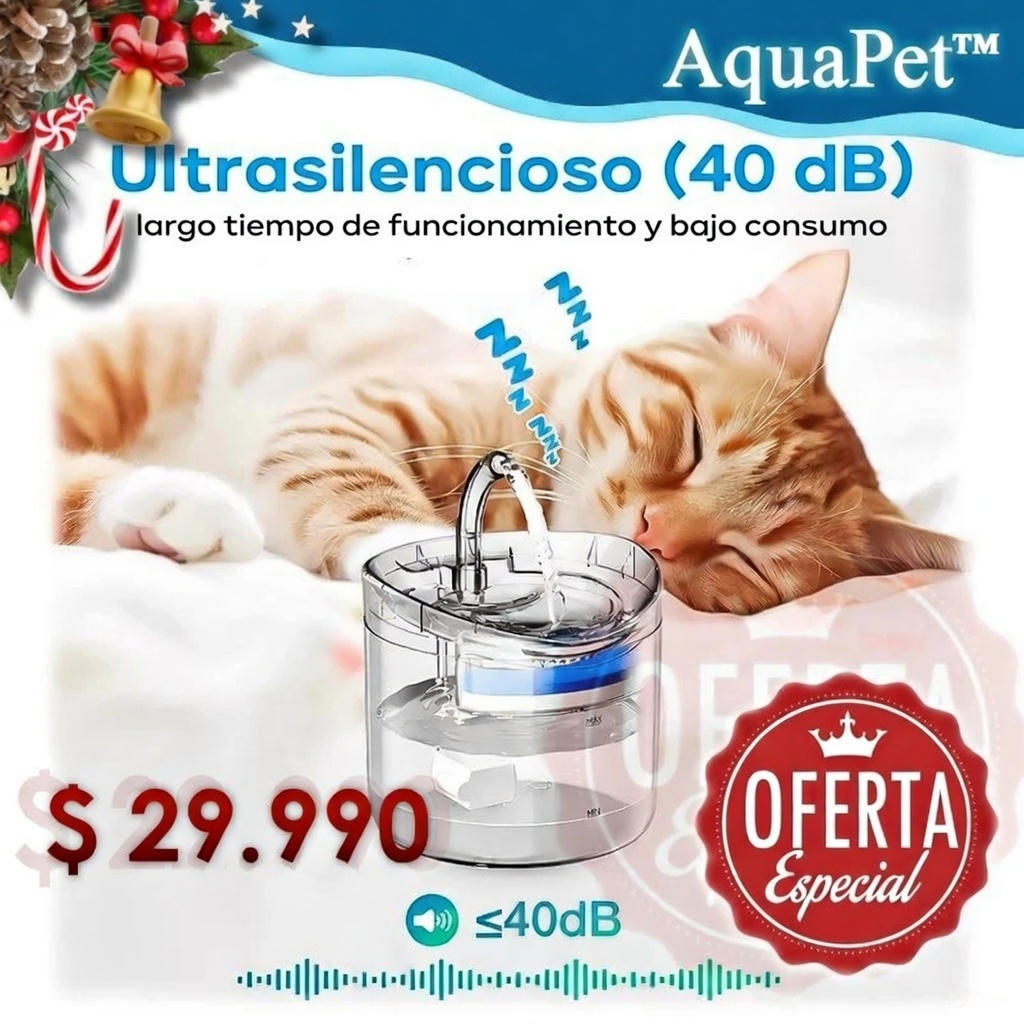 AquaPet™ - Fuente Automática de Agua para Mascotas